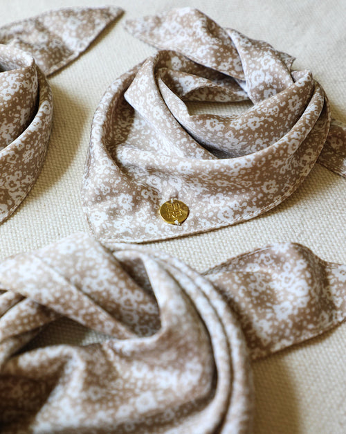 Only the Best Bandana in Beige Floral