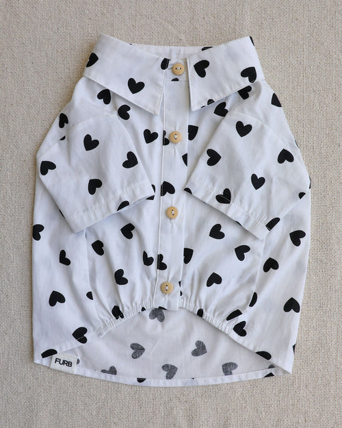 Puppy Love Heart Print Dog Shirt for chihuahuas