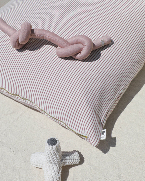 Hello Sailor Dark Rose Striped Dog Bed