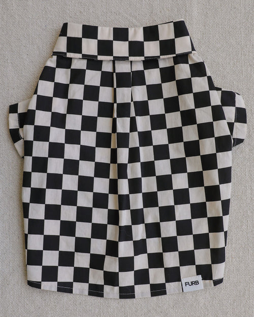 Ryder Black Check Dog Shirt Product Image Detail