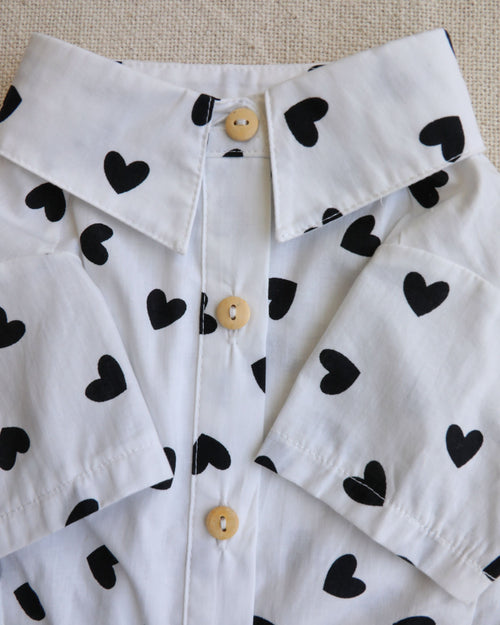Puppy Love Heart Print Dog Shirt for poodles