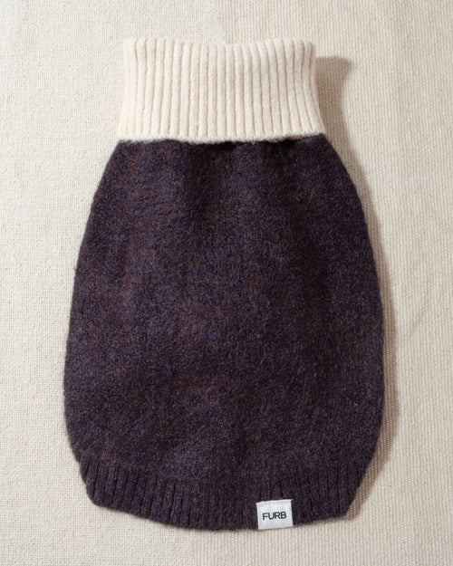 Felix Black + Ivory Dog Sweater, versatile design with cuffed sleeves for a stylish casual look.