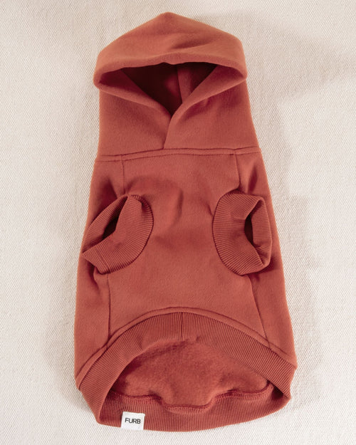 Bradley Cayenne Red Short Sleeve Dog Hoodie