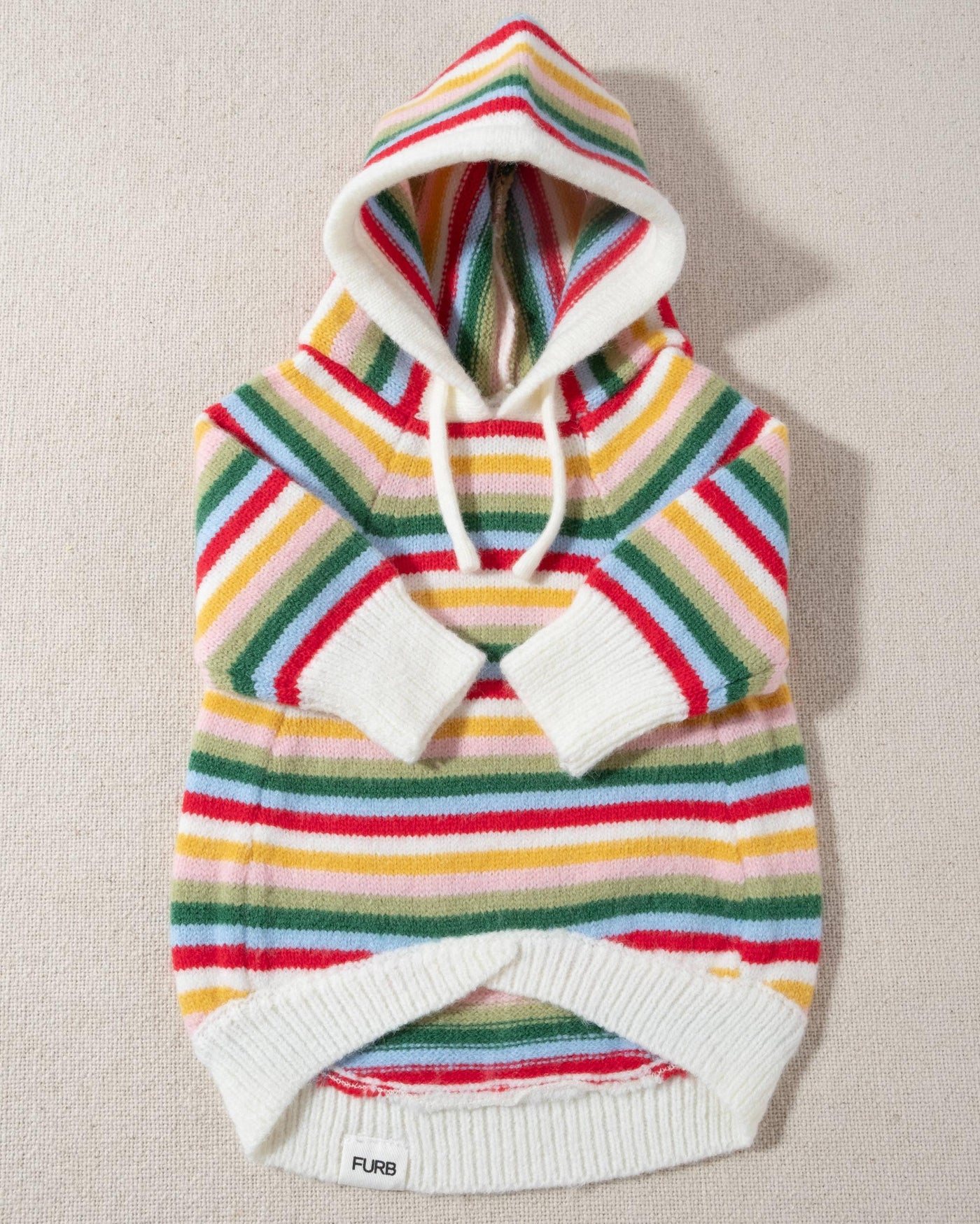 Venice Multi Stripe Dog Hoodie