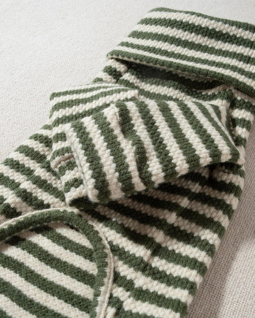 green and ivory striped turtleneck dog onesie designer clothes for french bulldogs