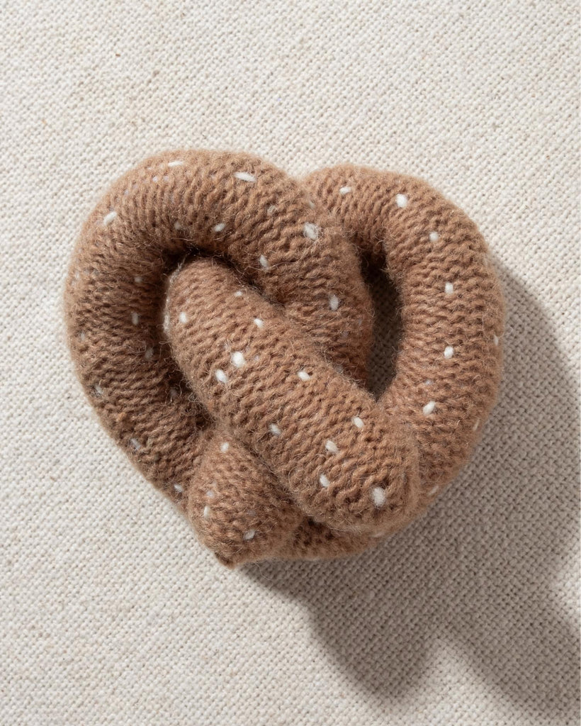 Twist + Shout Hand-Knit Pretzel Dog Toy
