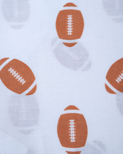 Game day football dog bandana, ideal for pups who support their favorite team.