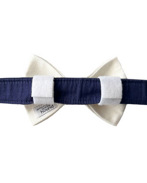 Take a Bow Cream Linen Bow Tie