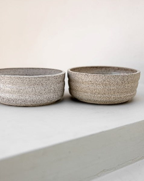 High Tide Ripple Handmade Dog Bowl Set