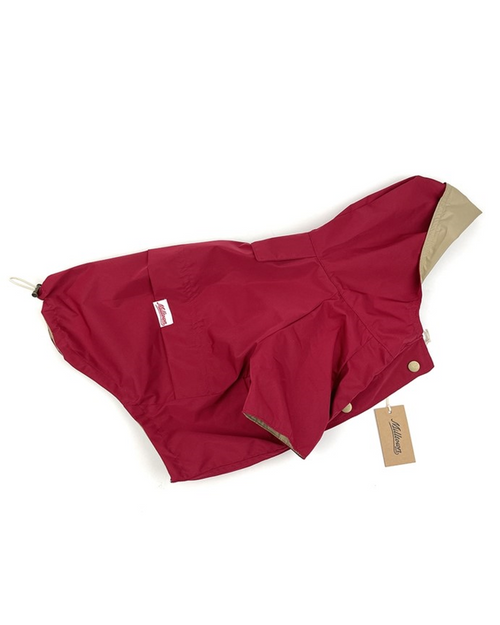 Red Dog Rain Jacket. poodle waterproof coats 