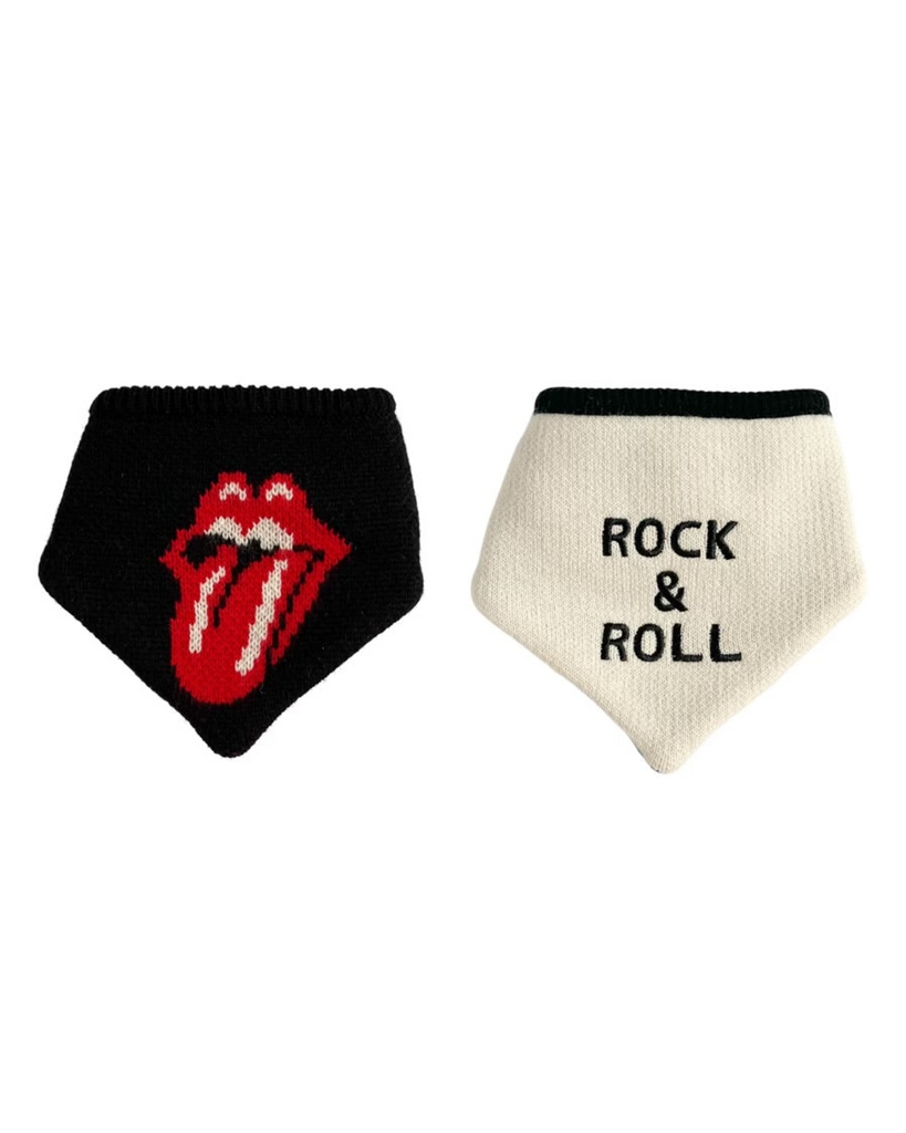 Rock n Roll Over Reversible Dog Bandana