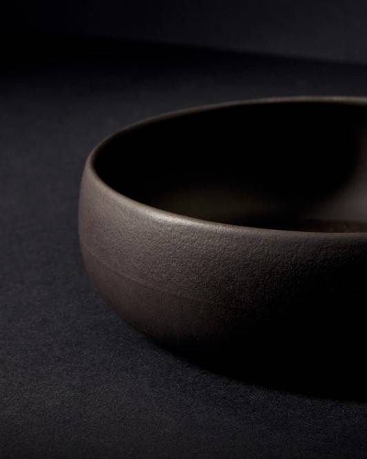 Chefs Kiss Matte Black Pet Bowl