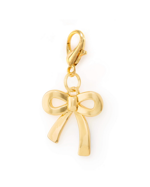 Gold bow collar charm for small and medium dogs, an elegant accessory to elevate your pet&