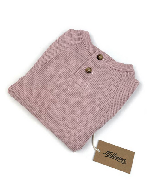 Soft waffle knit pink dog shirt for small breeds, perfect for Chihuahuas or Corgis.