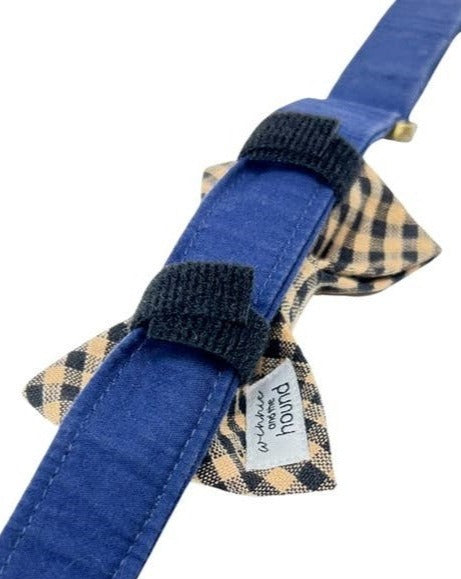 Take a Bow Black and Tan Check Bow Tie