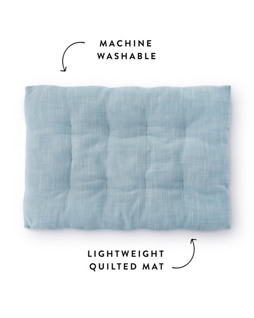 Sweet Escape Blue Chambray Settle Mat