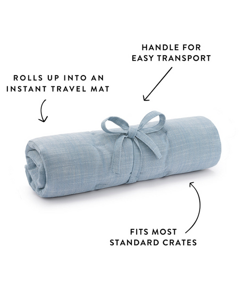 Sweet Escape Blue Chambray Settle Mat