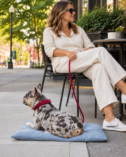 Sweet Escape Blue Chambray Settle Mat