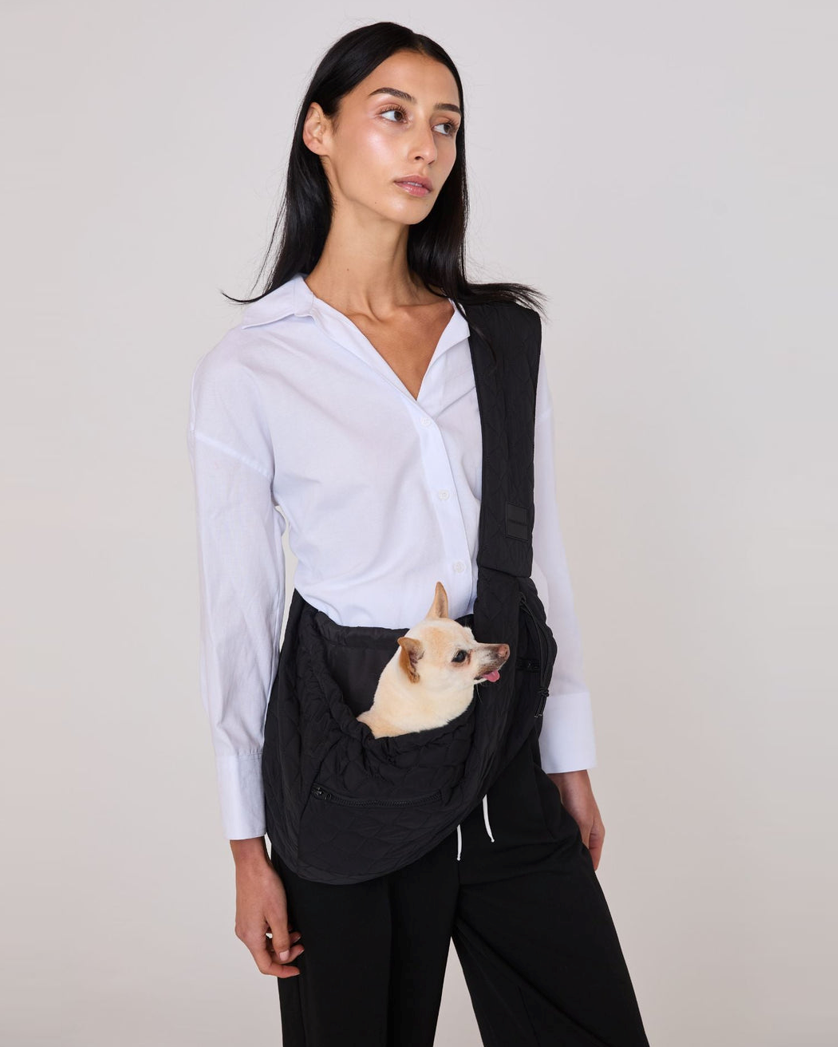 maxbone Sling Carrier | Black Packable Dog Carrier – FURB