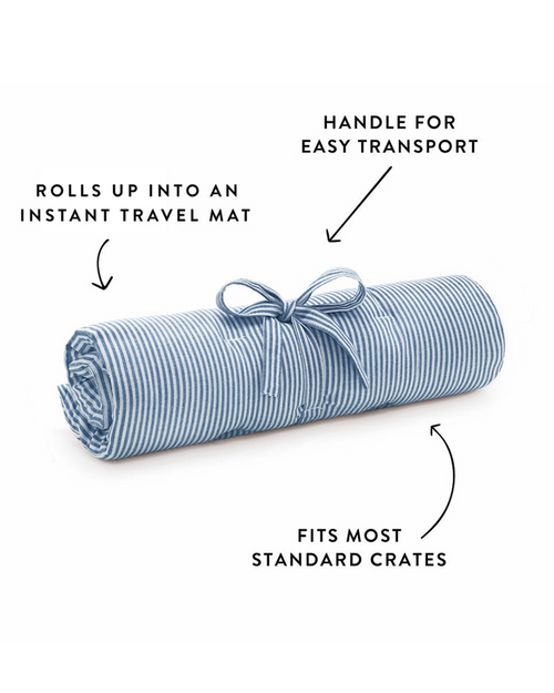 Sweet Escape Blue Stripe Settle Mat