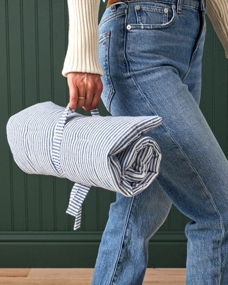Sweet Escape Blue Stripe Settle Mat