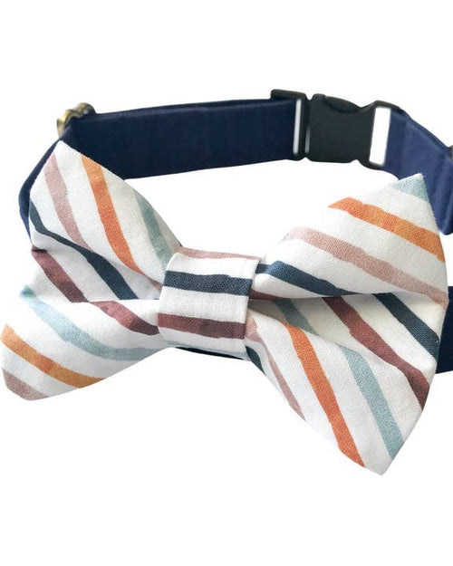 Take a Bow Striped Cotton Bow Tie