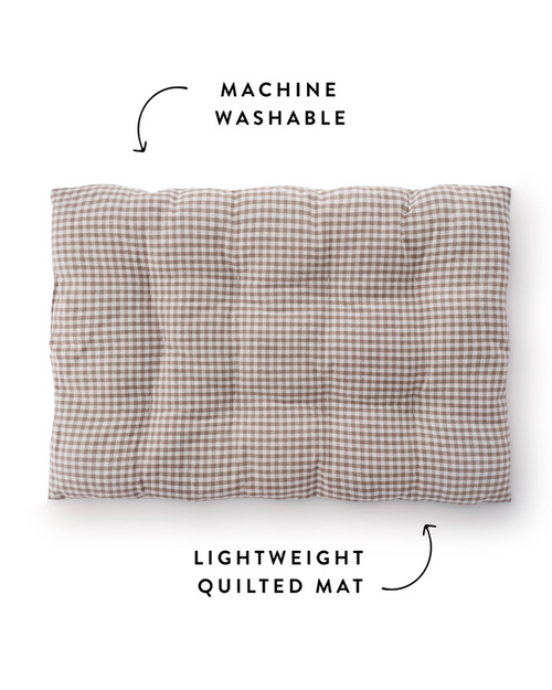 Sweet Escape Brown Gingham Settle Mat