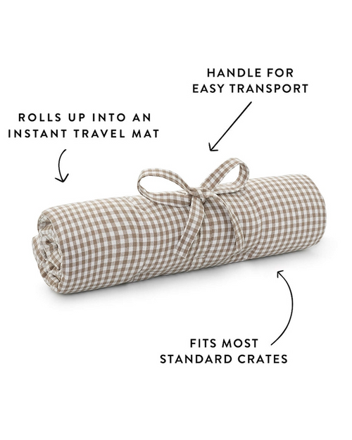 Sweet Escape Brown Gingham Settle Mat