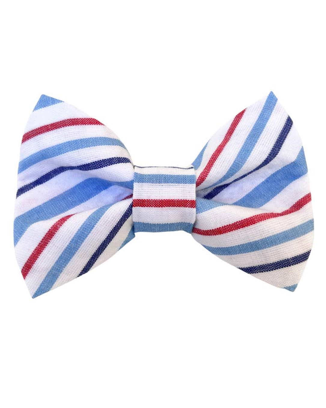 Americana Striped Bow Tie - A festive, fun design for your dog to wear during patriotic holidays!