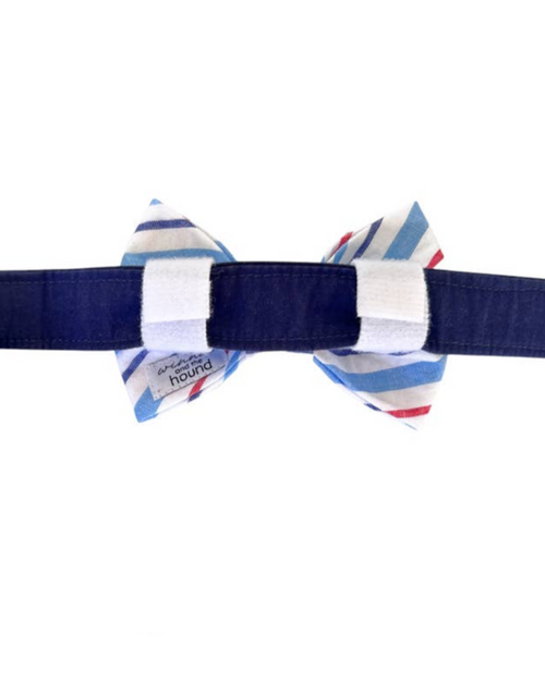 Americana Striped Bow Tie - Perfect for patriotic occasions like Independence Day and more!