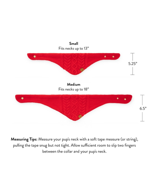 Huddle Up Pup Knit Dog Bandana
