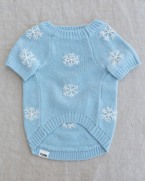Flurry Friend Snowflake Dog Sweater