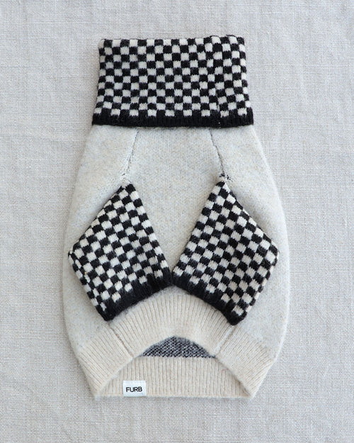 Uptown Babe Black + Ivory Dog Sweater