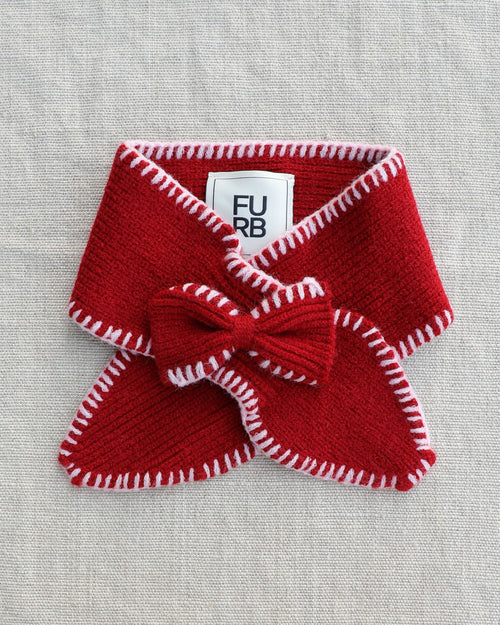 Under the Mistletoe Red Dog Scarf