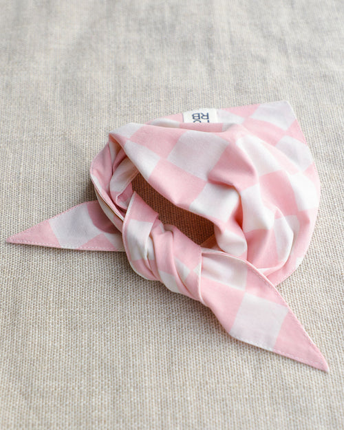 Make a Move Pink Check Bandana