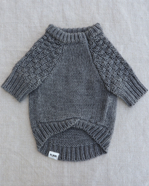 Oh What Joy Grey Dog Sweater