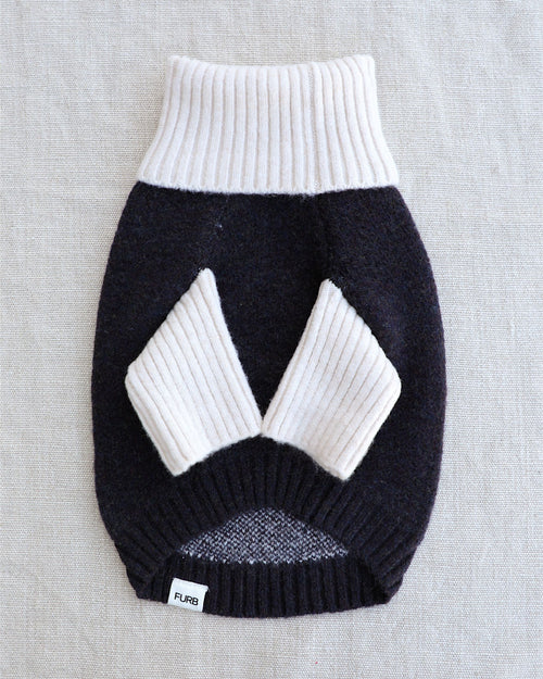 New York, With Love Black + Ivory Dog Sweater