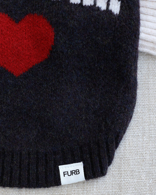 New York, With Love Black + Ivory Dog Sweater