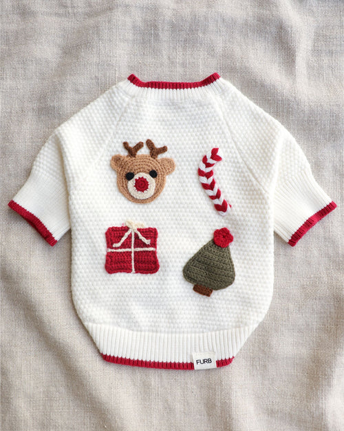 Sleigh All Day Christmas Dog Sweater