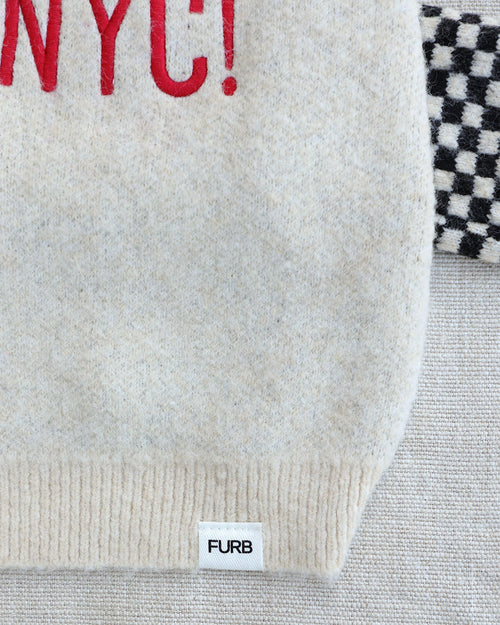 Uptown Babe Black + Ivory Dog Sweater