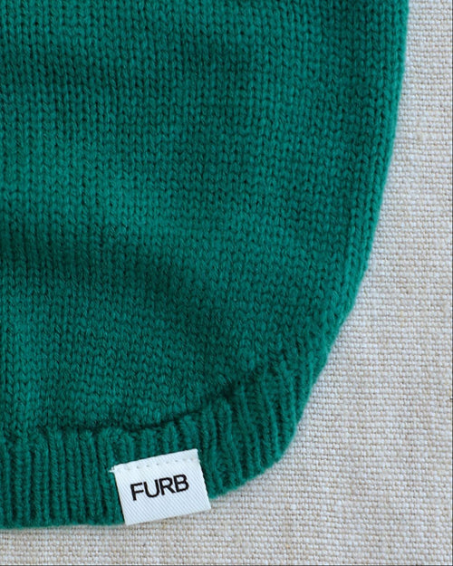 Very Merry Green Dog Sweater