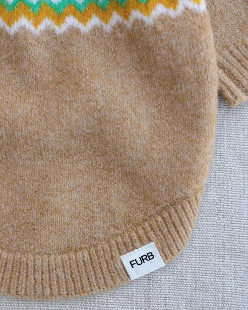 Poppy Pom Pom Fair Isle Dog Sweater