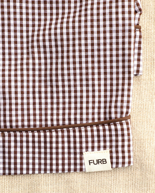 Sleepyhead Brown Check Dog Pajama Top
