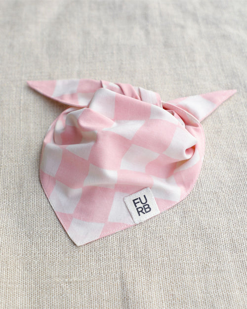 Make a Move Pink Check Bandana
