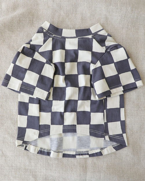 Trendy black check pet t shirt for casual walks and stylish dog outfits. Updated May 2026.