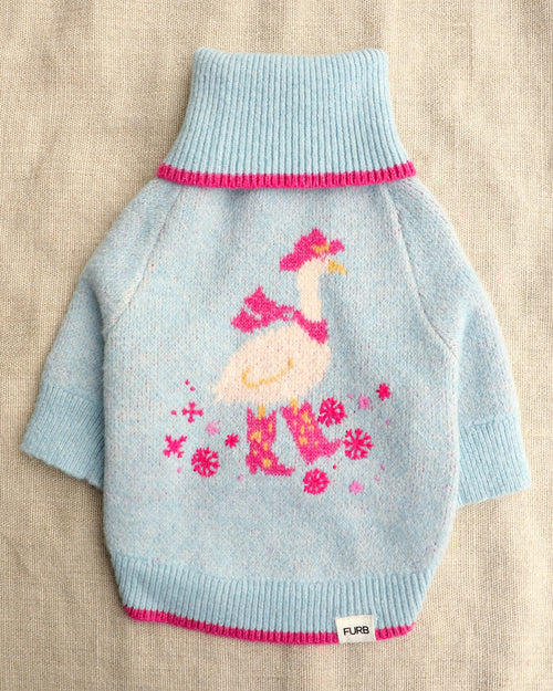 Sugarplum Saloon Blue Dog Sweater