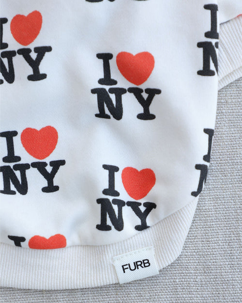 Frankie Loves NY Dog Sweatshirt