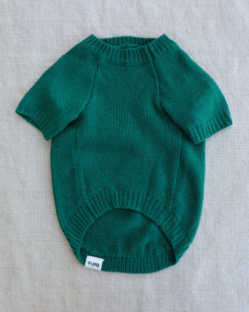 Very Merry Green Dog Sweater
