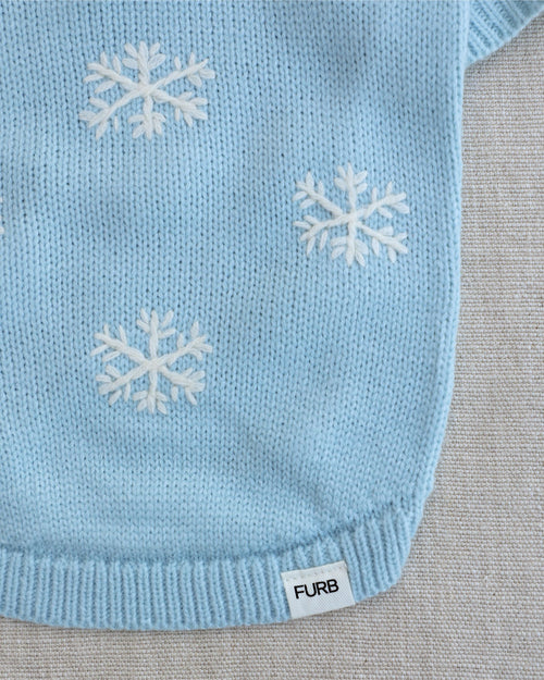Flurry Friend Snowflake Dog Sweater