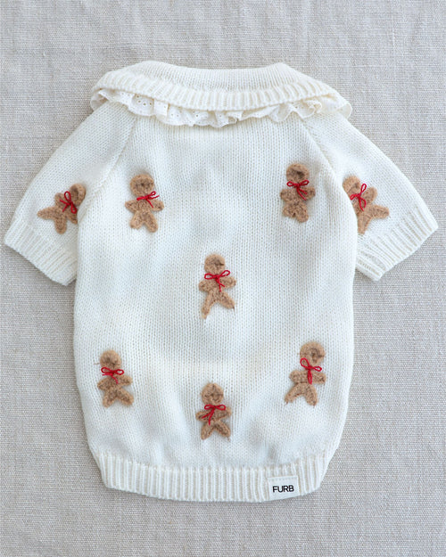 Gingerbread Darling Dog Sweater